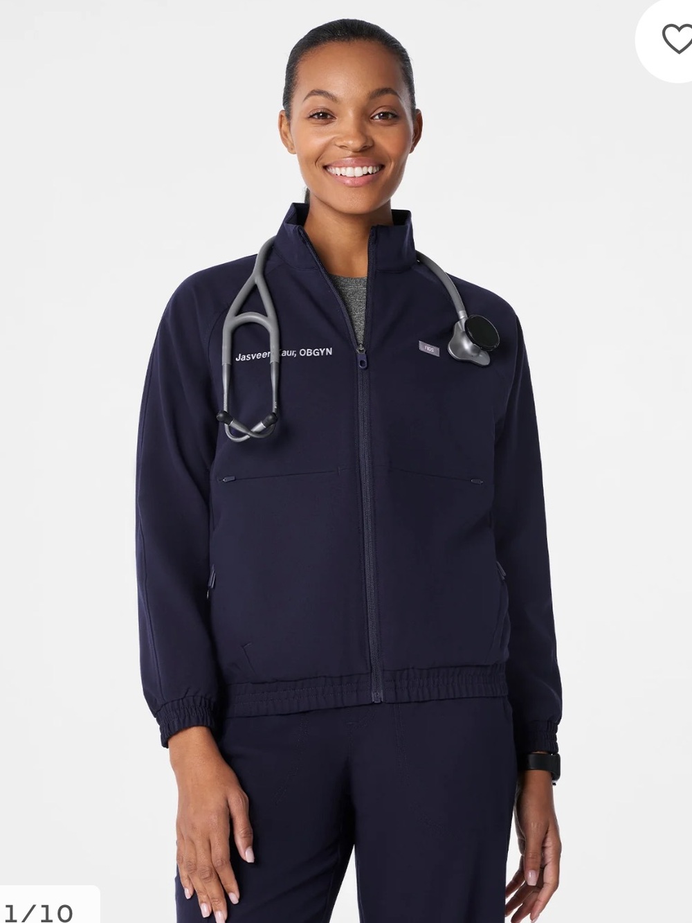 Sydney Scrub Jacket-Figs